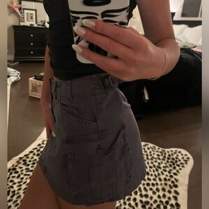 Brandy Adjustable Cargo Mini Skirt